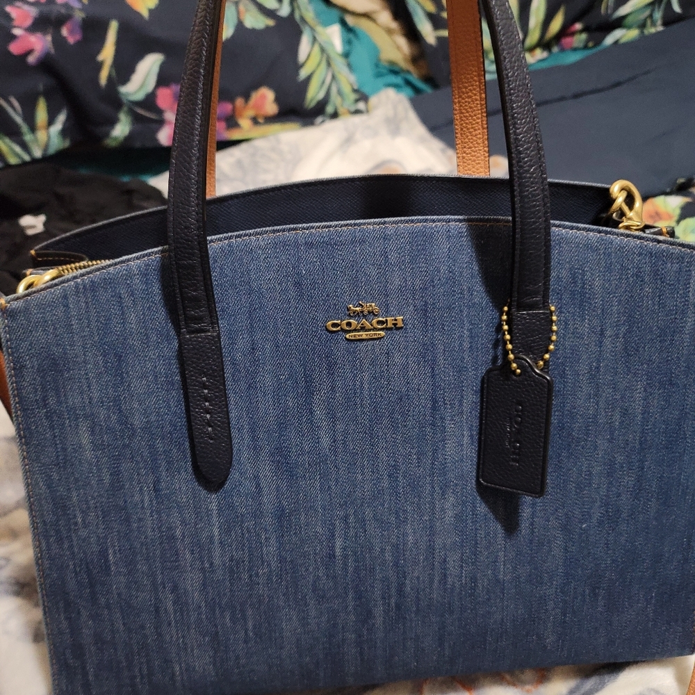 Coach Charlie Carryall Denim